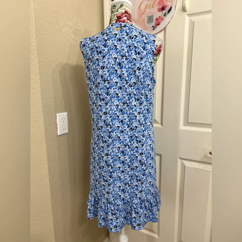 Michael Kors Blue and White Floral Dress